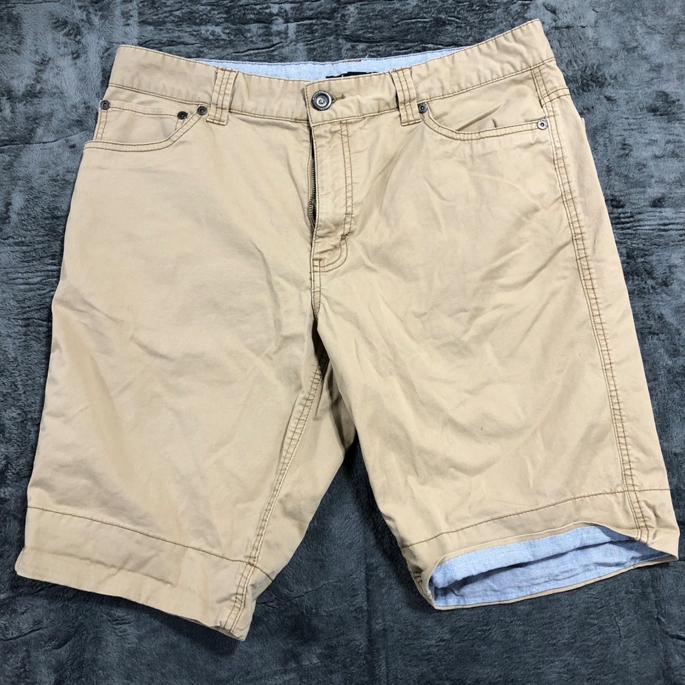 INC International Concepts Shorts Mens 34 Tan Chino Stretch 5-Pocket WPL 8046